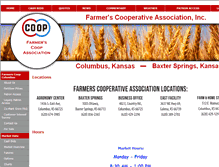 Tablet Screenshot of farmersco-op.coop